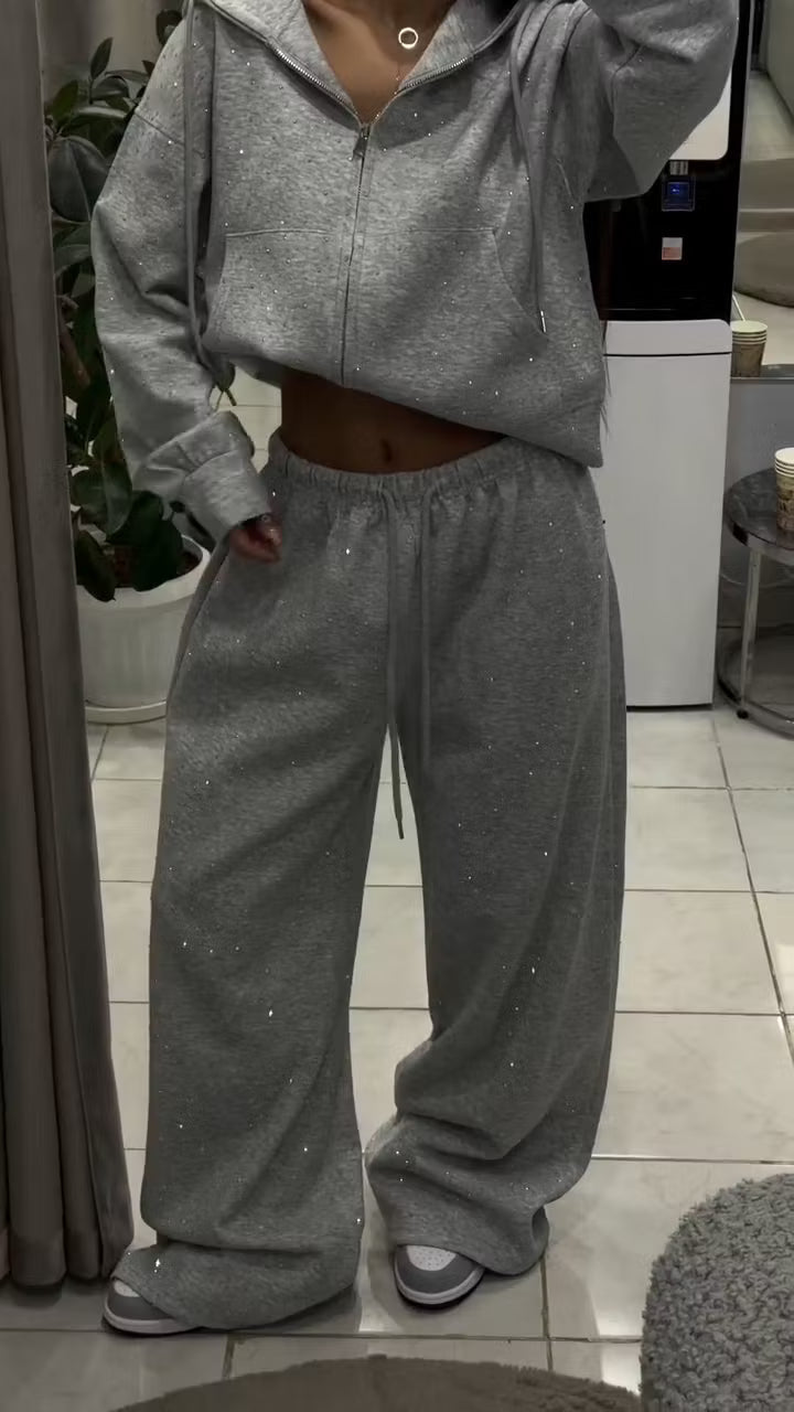 Conjunto Jogger Glam con Brillantes