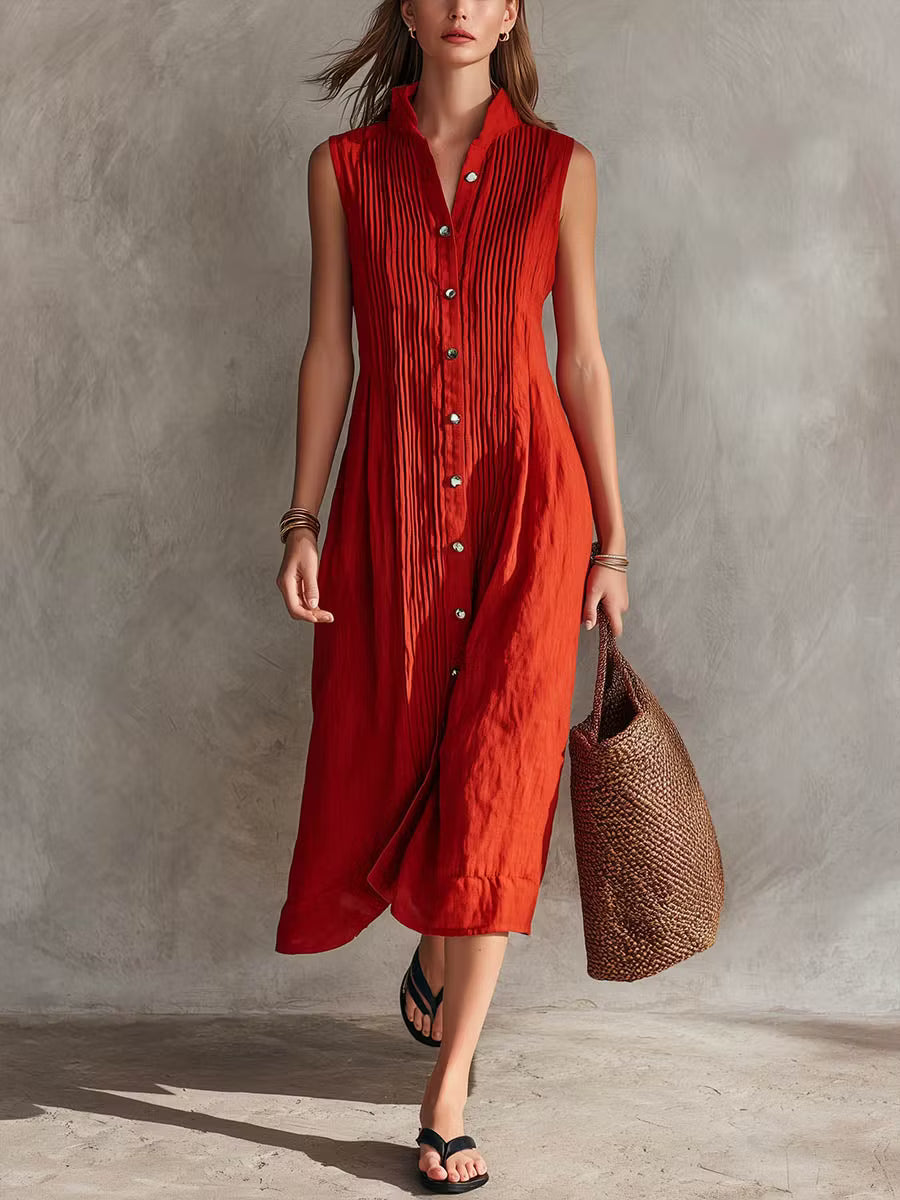 Vestido Casual Plisado Andrea