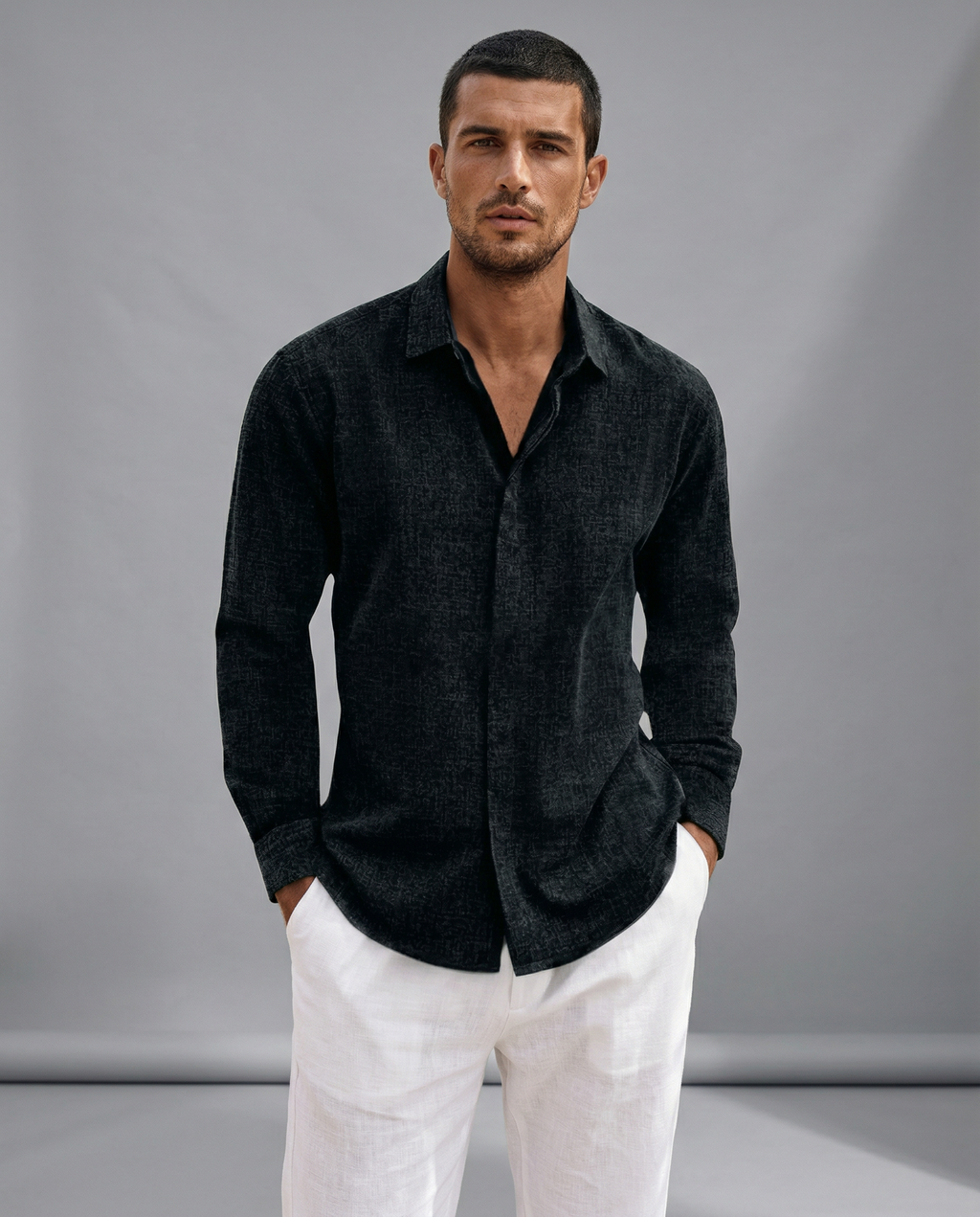 Camisa casual Giovanni Negro
