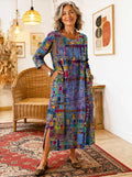 Vestido Casual Mosaico Vibrante