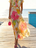 Botánica/Vestido Chic Pincelado
