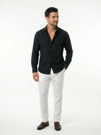 Camisa casual Giovanni Negro