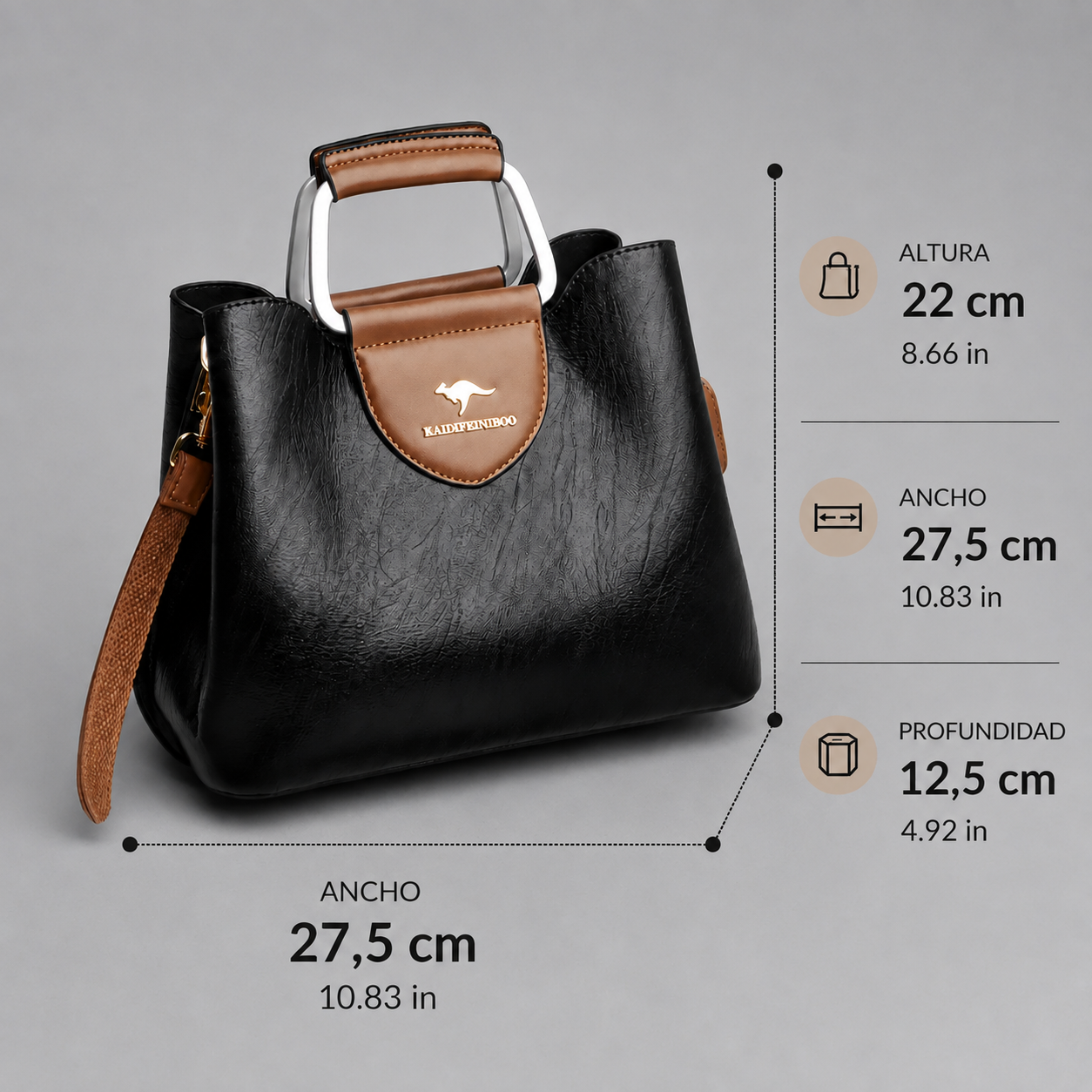 Bolso Siena de cuero atemporal