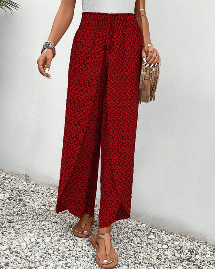 Zara | Pantalones Impresos con Volantes