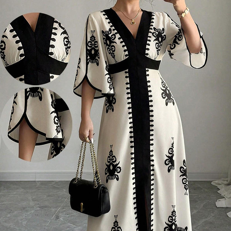 Vestido Contraste Imperia