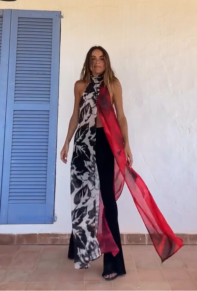 Conjunto Palazzo y Túnica Split