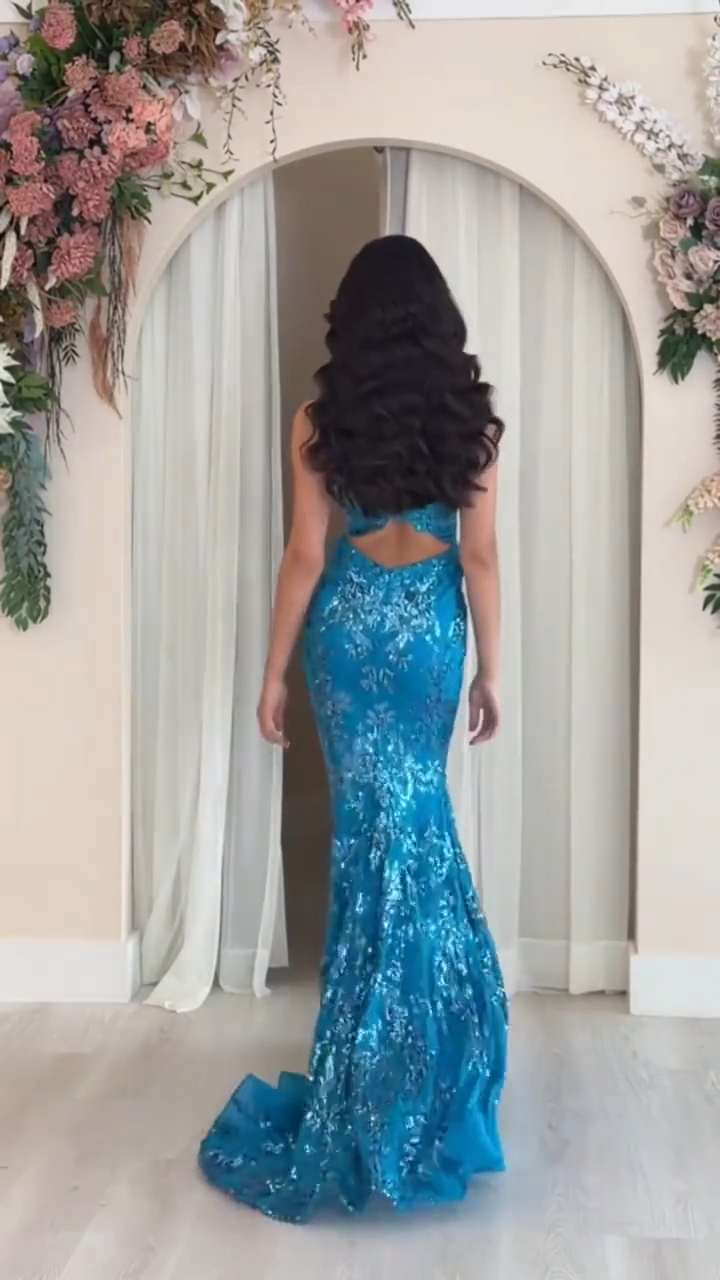 Vestido Glam Zafiro Real