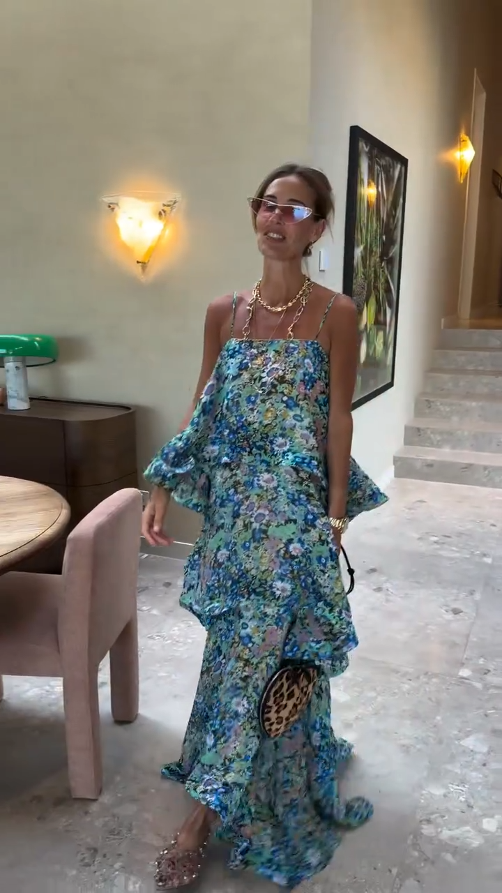Vestido Fiorella layers