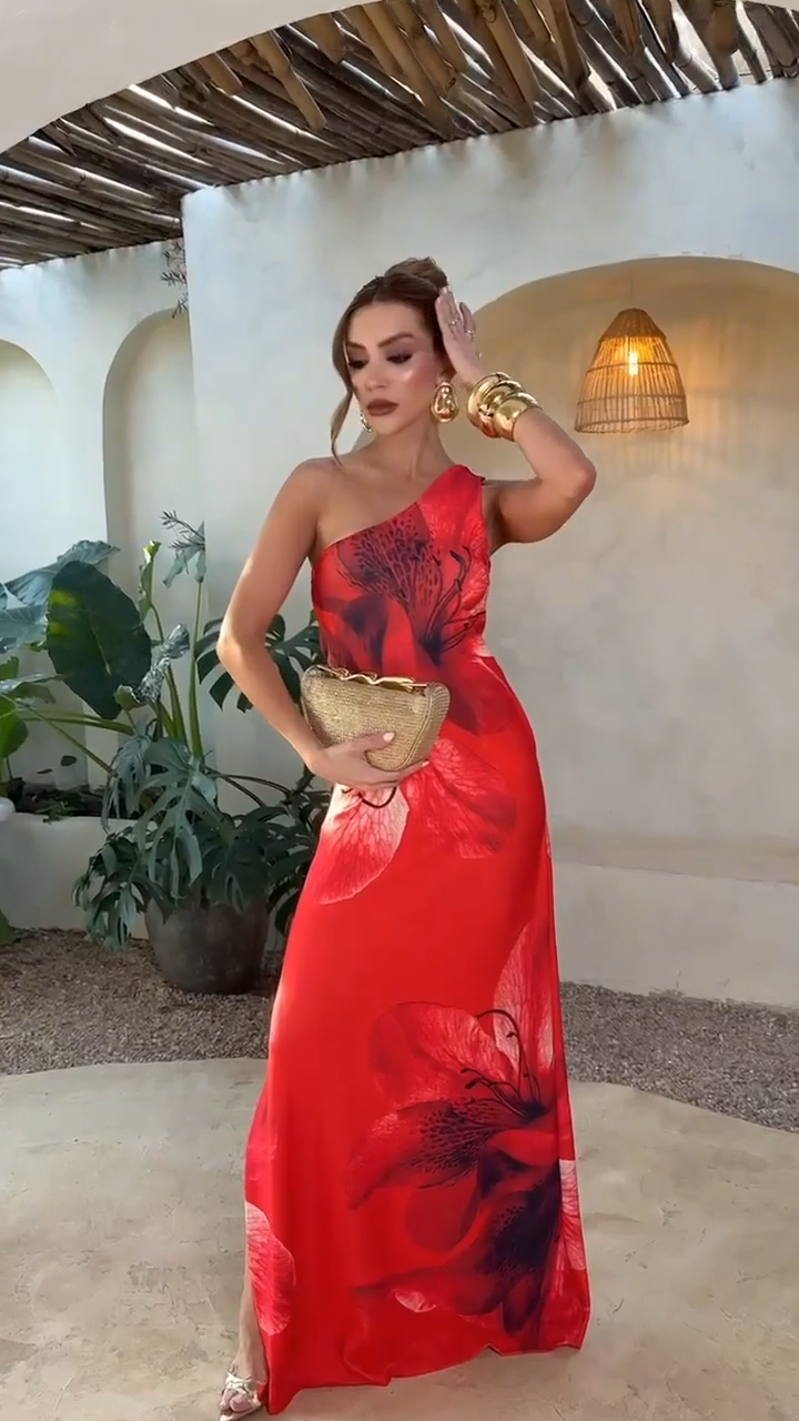 Vestido Glam Lirio Rojo